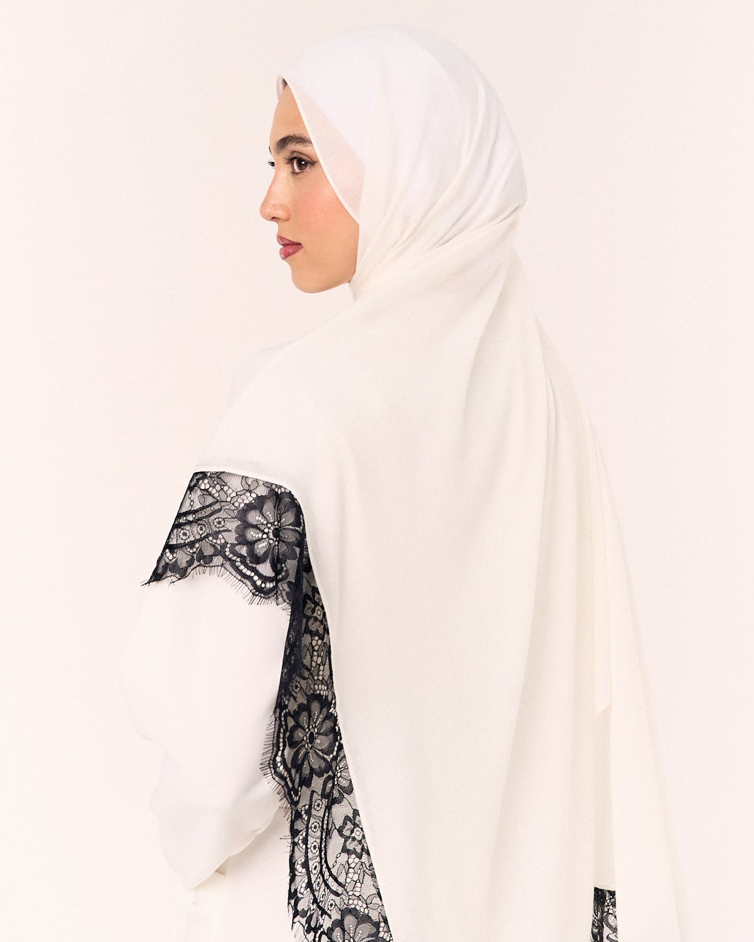 white with black